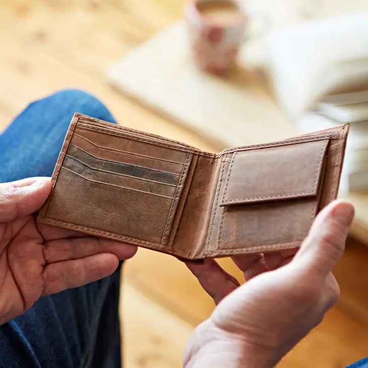 Personalised Buffalo Leather Wallet