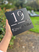 Black Personalised House Sign