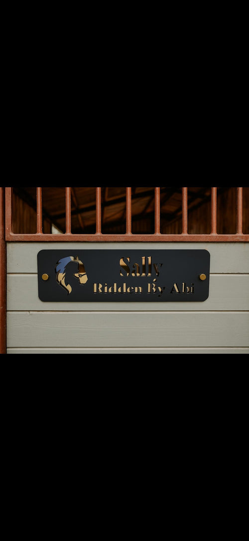Horse Stable Sign | Personalised Horse Sign | Pony Equestrian Door Plaque for stables