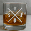 Engraved Mountain Bike Whiskey Glass, Personalized Gift