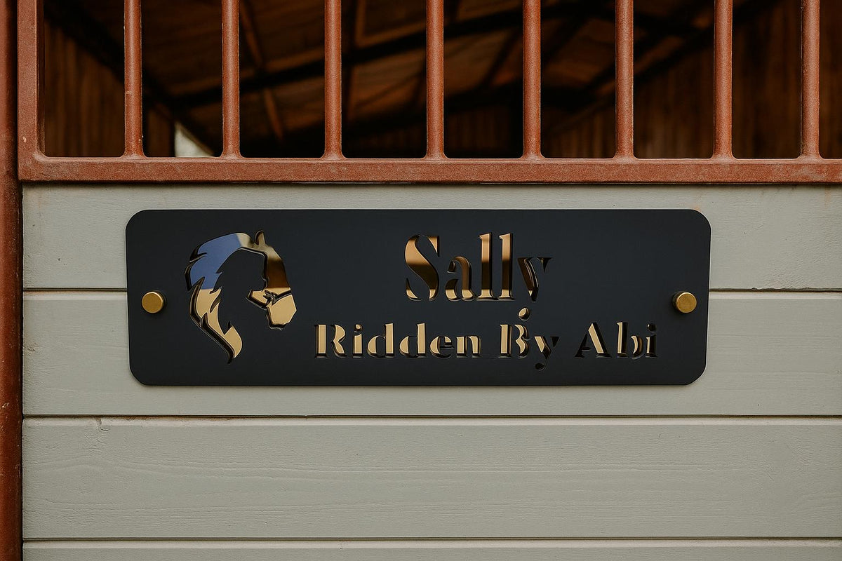 Horse Stable Sign | Personalised Horse Sign | Pony Equestrian Door Plaque for stables
