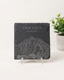 Crib Goch Sketch Slate Coaster| Welsh Mountains| Snowdonia Souvenir| North Wales Coaster| Gifts for Him| Hiking Gifts