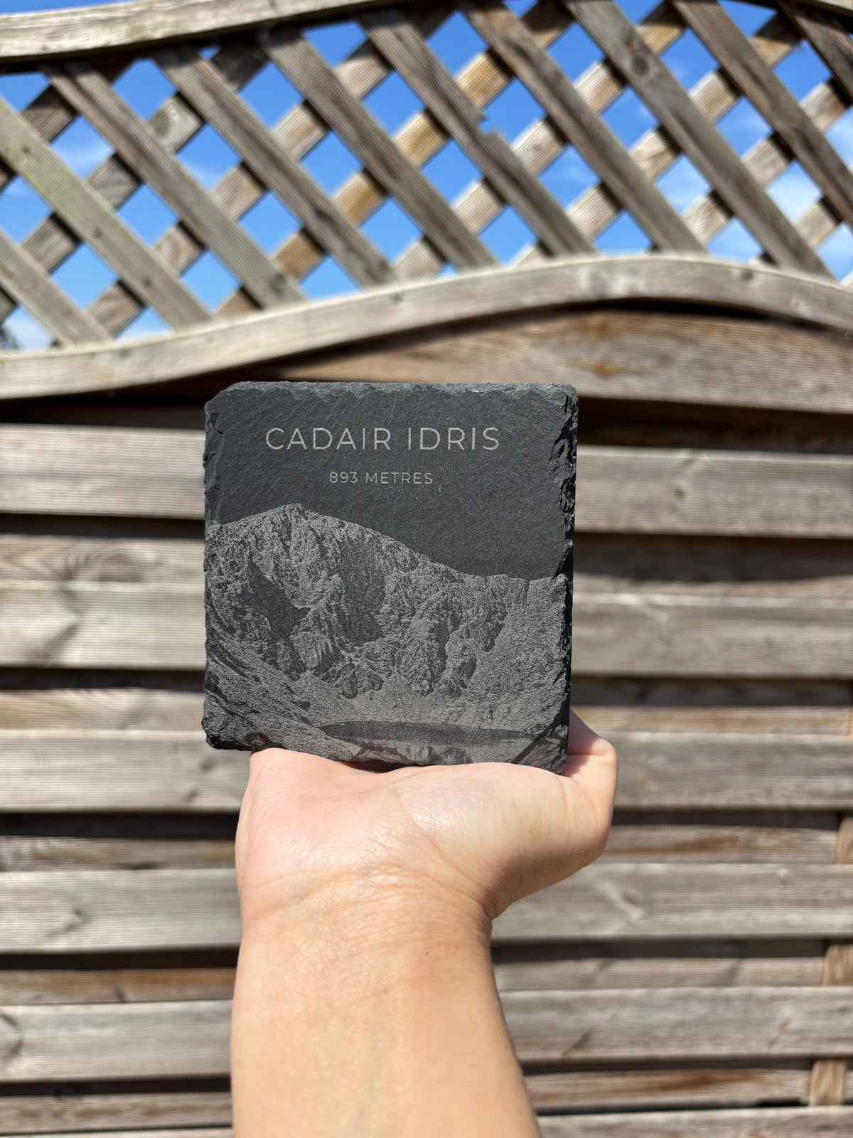 Cadair Idris Sketch Slate Coaster| Welsh Mountains| Snowdonia Souvenir| North Wales Coaster| Gifts for Him Her | Hiking Gifts