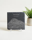 Tryfan Mountain Sketch Slate Coaster| Welsh Mountains| Snowdonia Souvenir| North Wales Coaster| Gifts for Him Her | Hiking Gifts