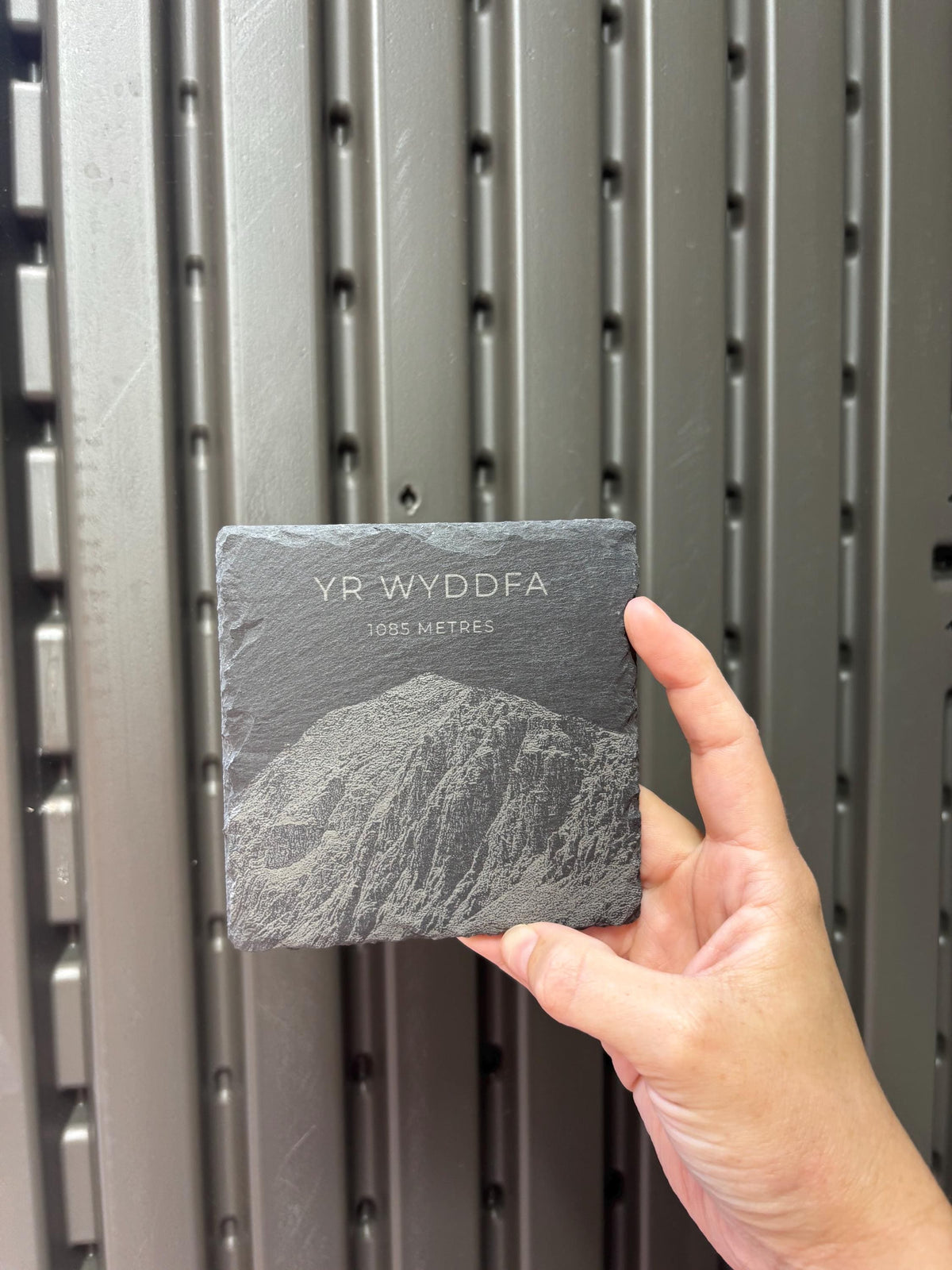 Yr Wyddfa Sketch Slate Coaster| Snowdon Coaster Gift | Snowdonia Souvenir| North Wales Coaster| Gifts for Him Her | Hiking Gifts