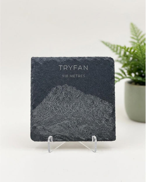 Tryfan Coaster | Snowdonia Coaster set | Slate Coaster Gift Set | Welsh Gifts | Wales Souvenir | Tryfan Coaster Gift Set | Christmas Gift