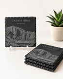 Cadair Idris Coaster | Snowdonia Coaster set | Slate Coaster | Welsh Gifts | Wales Souvenir | Cadair idris Coaster Gift Set | Christmas Gift