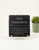 5pm Somewhere Definition Slate Coaster | Colleague | Funny Slate Coaster | Funny Gift | Teacher Gift | Christmas Gift