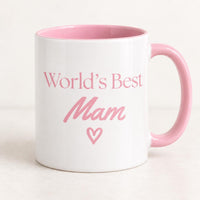 World’s Best Mam | Mum Mug | Gifts for Mams | Cute Mam Mug | Christmas Gift | Christmas Present | Mam Present
