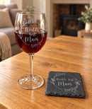 Engraved Wine Glass | World’s Best Mam Wine Glass | Gift for Mam | Personalised Wine Glass