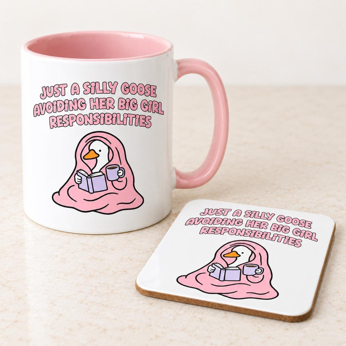 Funny Silly Goose Mug | Work Mug Gift | Gift for Her| Coffee \ Tea Mug | 11oz | Friend Gift | Office Mug | Work Colleague Gift | Bestie Gift