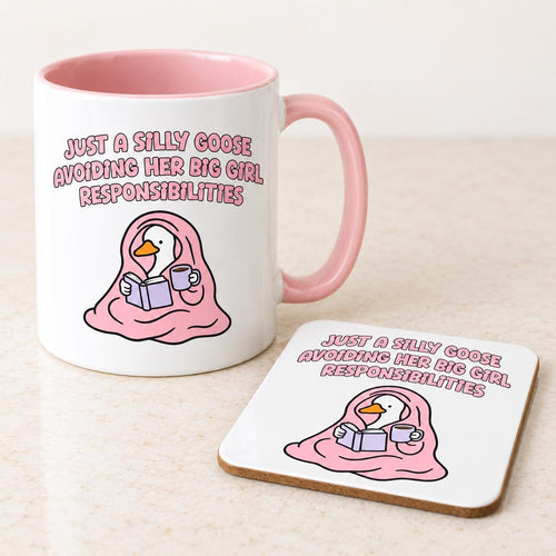 Funny Silly Goose Mug | Work Mug Gift | Gift for Her| Coffee \ Tea Mug | 11oz | Friend Gift | Office Mug | Work Colleague Gift | Bestie Gift