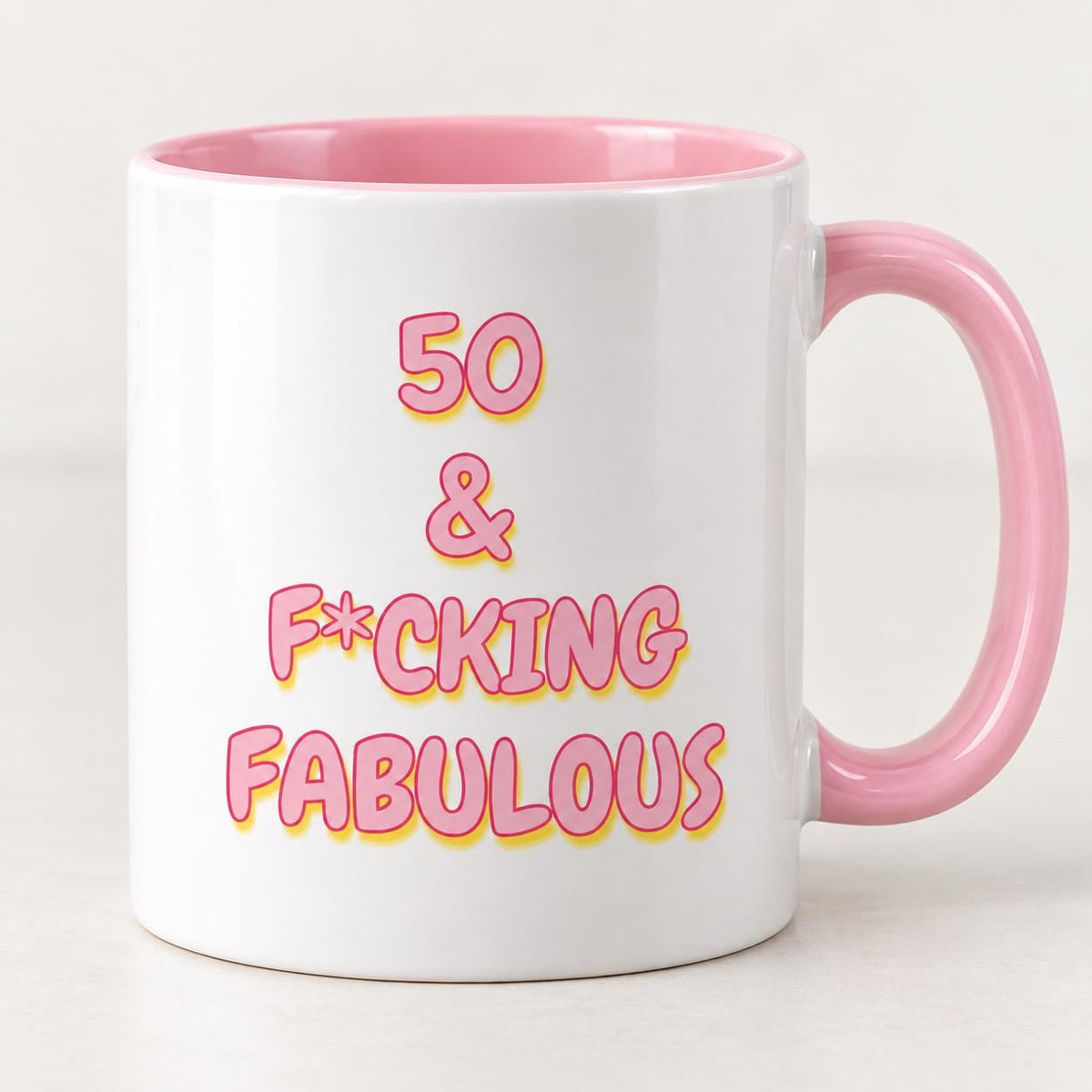 50th Birthday Gift | Funny 50th Birthday Mug for Her |  50 & F*cking Fabulous Mug |  50th Birthday Gift for Women