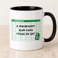 Spreadsheet Mug | Funny work / Office Mug |  Funny Spreadsheet Mug | 11oz Mug | Funny Excel Mug | co worker gift | Accountant Gift