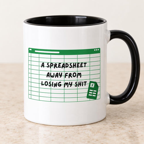 Spreadsheet Mug | Funny work / Office Mug |  Funny Spreadsheet Mug | 11oz Mug | Funny Excel Mug | co worker gift | Accountant Gift