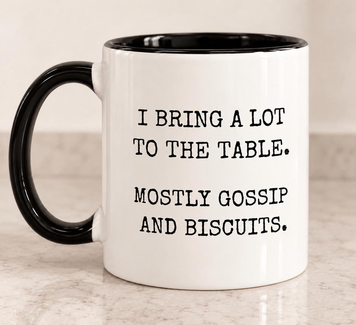 Funny Gossip Work Mug |  Work Bestie Gift | Gossip and Biscuits Coffee Mug | Secret Santa Gift | 11oz | Christmas Gift for her / him |