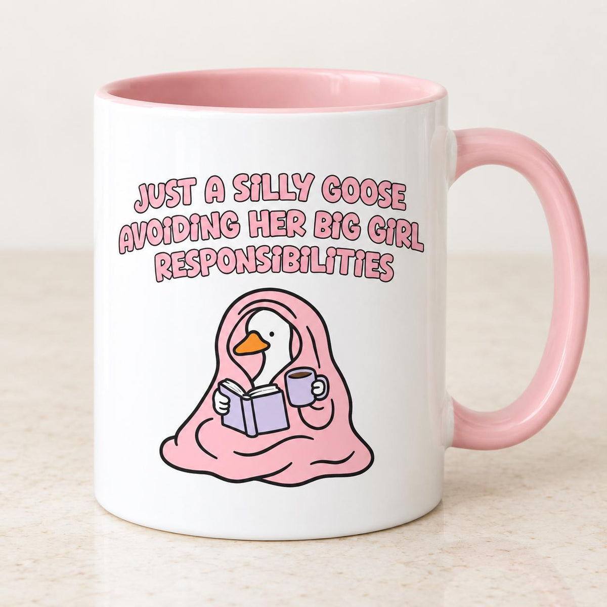 Funny Silly Goose Mug | Work Mug Gift | Gift for Her| Coffee \ Tea Mug | 11oz | Friend Gift | Office Mug | Work Colleague Gift | Bestie Gift