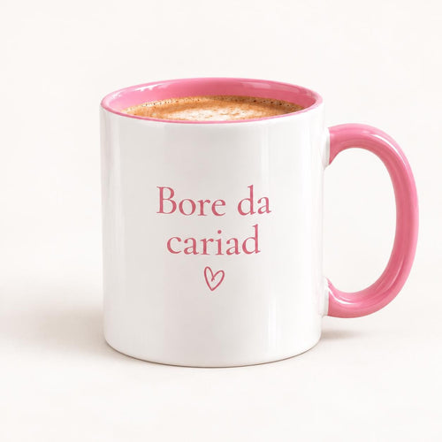 Bore Da Cariad Mug | 11oz Mug | Cute Welsh Gift | Lovely Welsh Mug | Welsh Wales Mug | Coffee Tea Mug