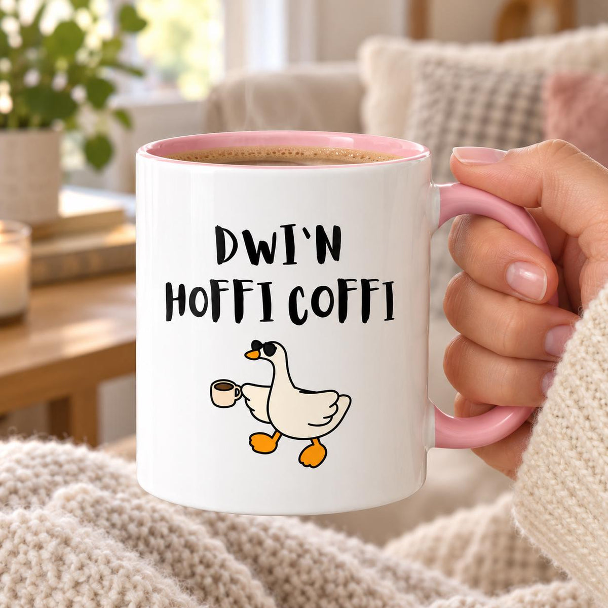 Welsh Coffee Mug| Dwi’n Hoffi Coffi Mug |  Choose Colour |  Welsh Gifts | Coffe, tea mug | Welsh Mug for Mum, Auntie, Friend,Sister