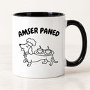Amser Paned Welsh Mug | Dachshund Tea & Coffee Mug | Welsh Gifts | Wales Mug | Welsh Mug for Dog Mum | Auntie, Mum, Mam Friend , Sister Gift
