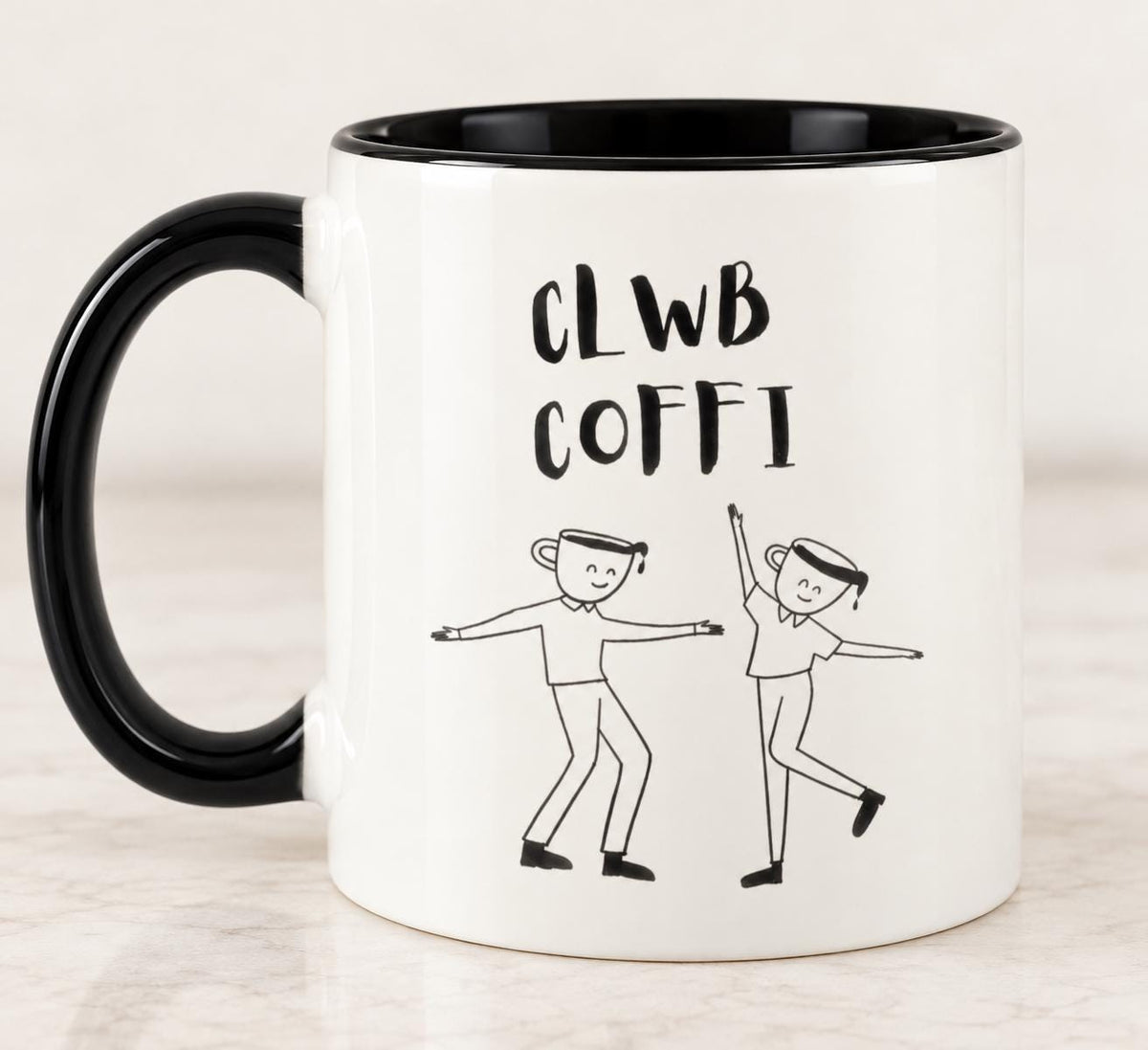 Welsh Coffee Mug | Clwb Coffi Mug | Cute Coffee Lover Gift | Welsh Mug | Wales Gift for Her | Christmas Gift for Coffee Lover, friend,mam