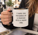 Funny Work Mug | Humour Colleague Gift |Printer Paper Jam | Secret Santa Gift for Coworker |  11oz Mug | Gift for Work Friend, Boss