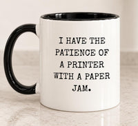 Funny Work Mug | Humour Colleague Gift |Printer Paper Jam | Secret Santa Gift for Coworker |  11oz Mug | Gift for Work Friend, Boss