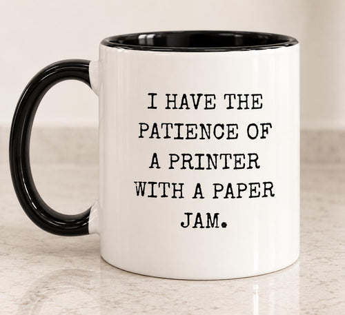 Funny Work Mug | Humour Colleague Gift |Printer Paper Jam | Secret Santa Gift for Coworker |  11oz Mug | Gift for Work Friend, Boss