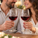 Personalised Wedding Wine Glasses | Engraved Wine Glasses | Set of 2 | Mr & Mrs or Mrs x2 or Mr x2 | Anniversary Gift |
