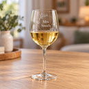 Engraved Wine Glass, Personalised Surname Gift
