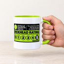 Funny D Head Rating 11oz Mug