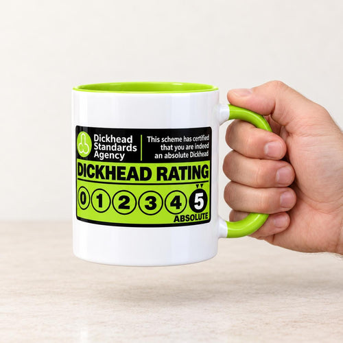 Funny D Head Rating 11oz Mug
