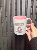 Funny Tea / Coffee Mug for Her | Silly Goose avoiding responsibility Mug | Relatable Mug for Her | Pink Mug | Funny Work Gift