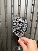Novelty Engraved Wine Glass: Fuelled by Vino and ChatGPT