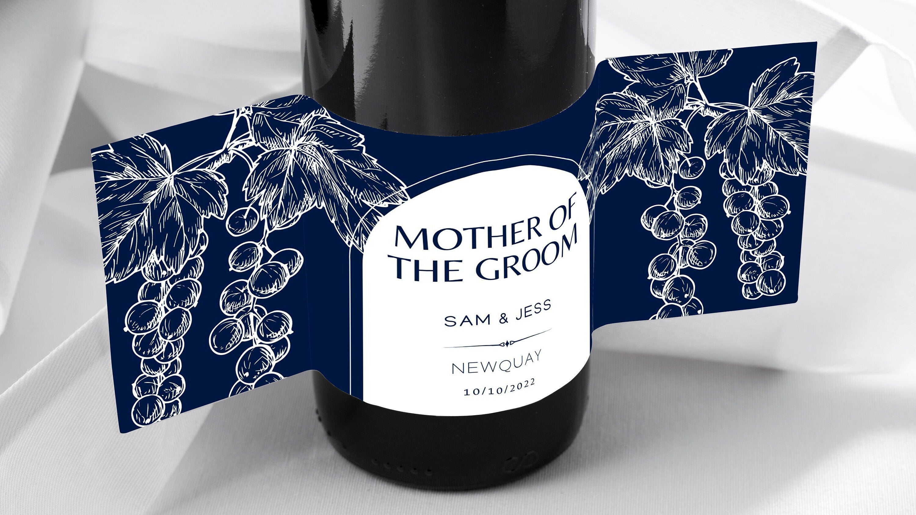 Mother of The Groom Wine Label Personalised