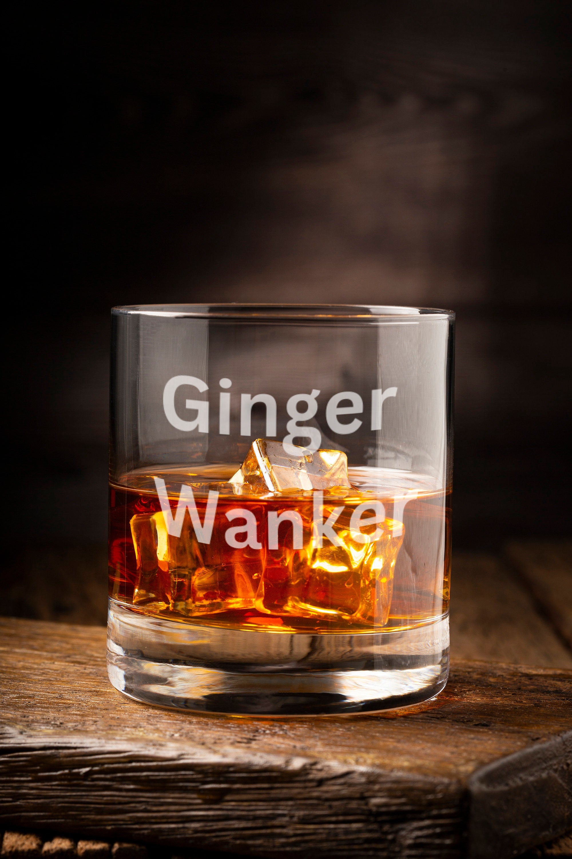 Ginger Funny Friend Personalised Whisky Glass, Personalised Tumbler