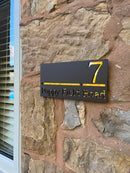 Personalised House Sign, Modern House Number